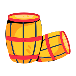 barril de madera 