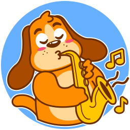 saxofón sticker