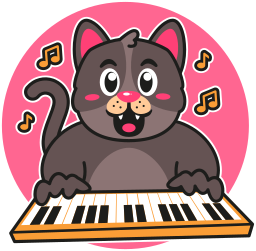 piano sticker