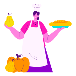 pastel de calabaza sticker