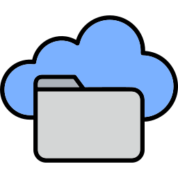 Icono de almacenamiento en la nube