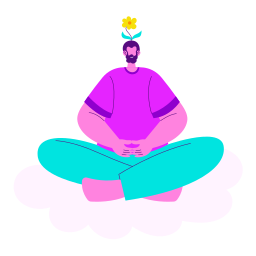 meditación sticker