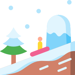 Sledding - Free transport icons