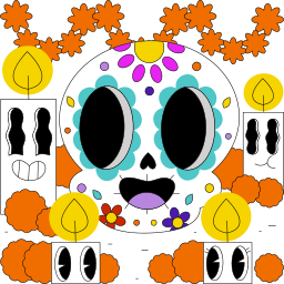 catrina sticker