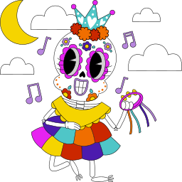 catrina sticker