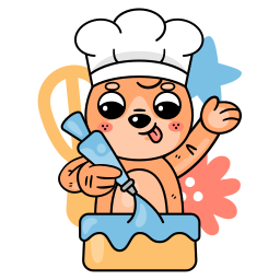 manga pastelera sticker