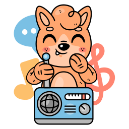 radio sticker