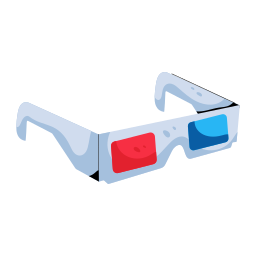 gafas 3d sticker