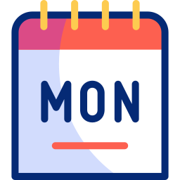 Monday Animated Icon | Free time and date Animated Icon