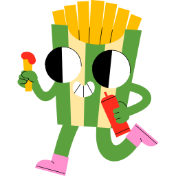 papas fritas sticker