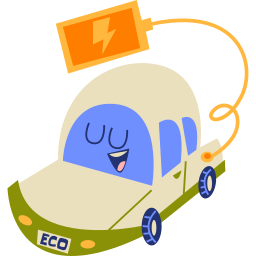 coche eléctrico sticker