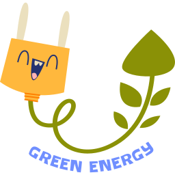 energía verde sticker