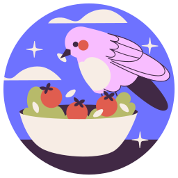 pájaro sticker