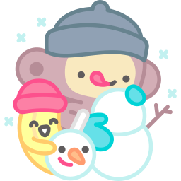 muñeco de nieve sticker