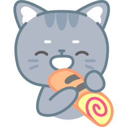 pastel de rollo sticker