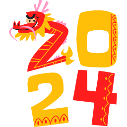 año del dragón sticker