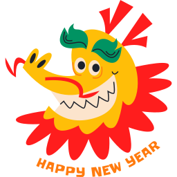 año del dragón sticker