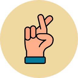 Cross fingers - Free hands and gestures icons