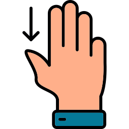 Three Fingers Free Hands And Gestures Icons