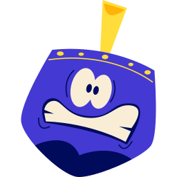 dreidel sticker