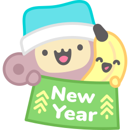 año nuevo sticker