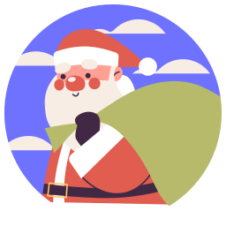 papá noel sticker