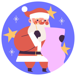 papá noel sticker