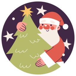 papá noel sticker