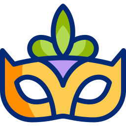 Carnival mask Animated Icon | Free birthday and party Animated Icon