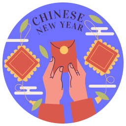 año nuevo chino sticker