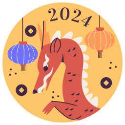 año del dragón sticker