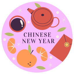 año nuevo chino sticker