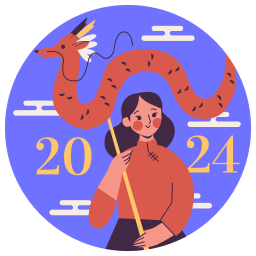 año del dragón sticker