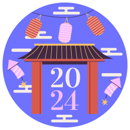 año nuevo chino sticker