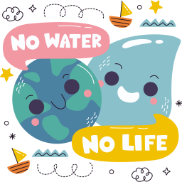 dia mundial del agua sticker