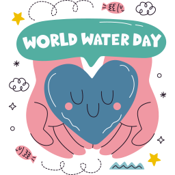 dia mundial del agua sticker