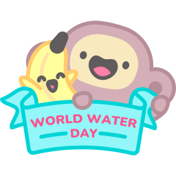 dia mundial del agua sticker