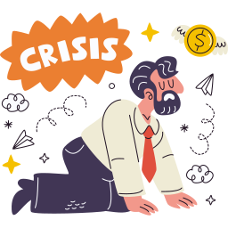 crisis económica sticker