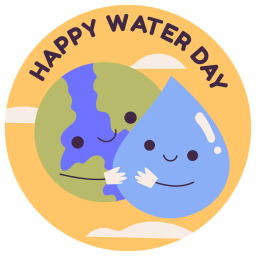 dia mundial del agua sticker