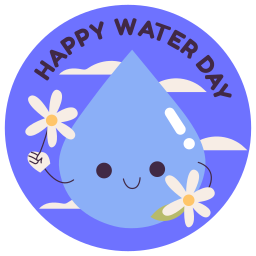 dia mundial del agua sticker