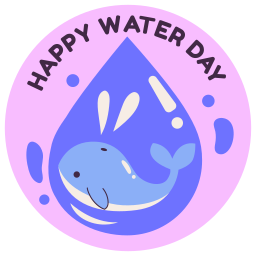 dia mundial del agua sticker