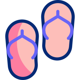 Flip flops Animated Icon | Free fashion Animated Icon