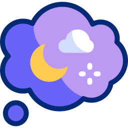 Dreaming Animated Icon | Free wellness Animated Icon