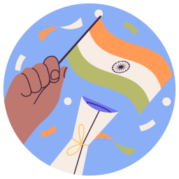 bandera india sticker