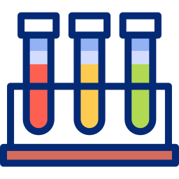 Test tubes Animated Icon | Free education Animated Icon