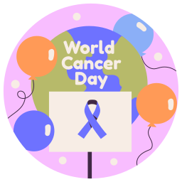 dia mundial del cancer sticker