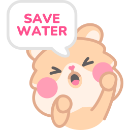 ahorrar agua sticker