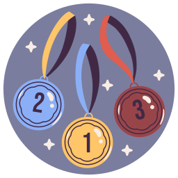 medallas sticker