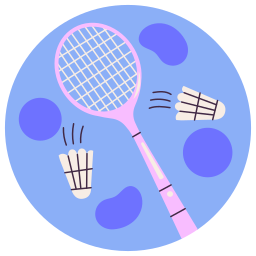 bádminton sticker