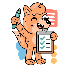 lista de verificación sticker